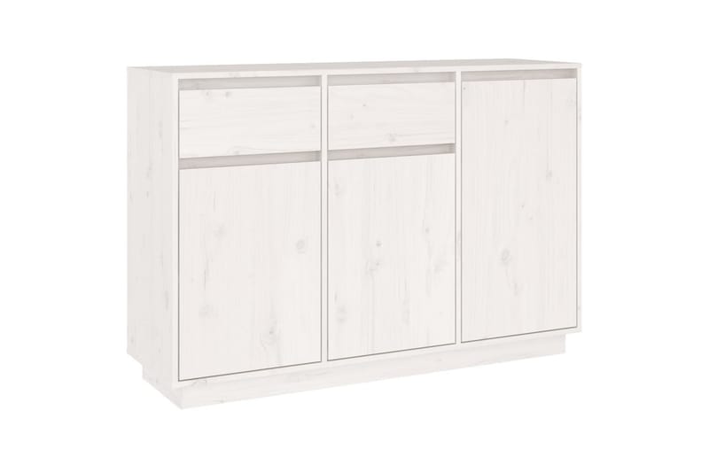 beBasic Skänk vit 110x34x75 cm massiv furu - White - Sideboard & skänk