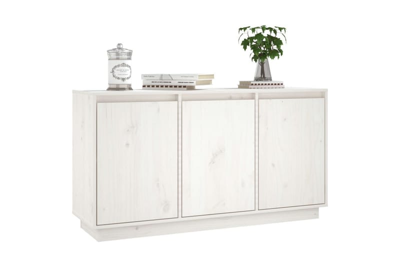 beBasic Skänk vit 111x34x60 cm massiv furu - White - Förvaring - Förvaringsmöbler - Sideboard & skänk
