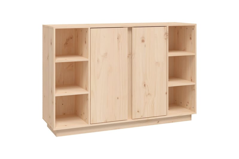 beBasic Skänk vit 120x35x80 cm massiv furu - Brown - Förvaring - Förvaringsmöbler - Sideboard & skänk