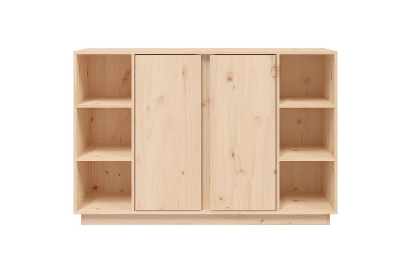 beBasic Skänk vit 120x35x80 cm massiv furu - Brown - Förvaring - Förvaringsmöbler - Sideboard & skänk