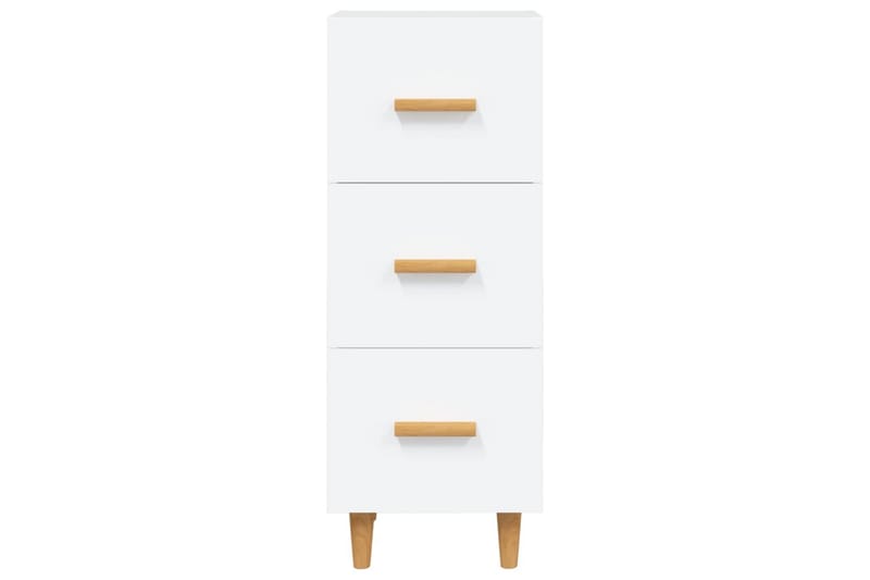 beBasic Skänk vit 34,5x34x90 cm konstruerat trä - White - Förvaring - Förvaringsmöbler - Sideboard & skänk