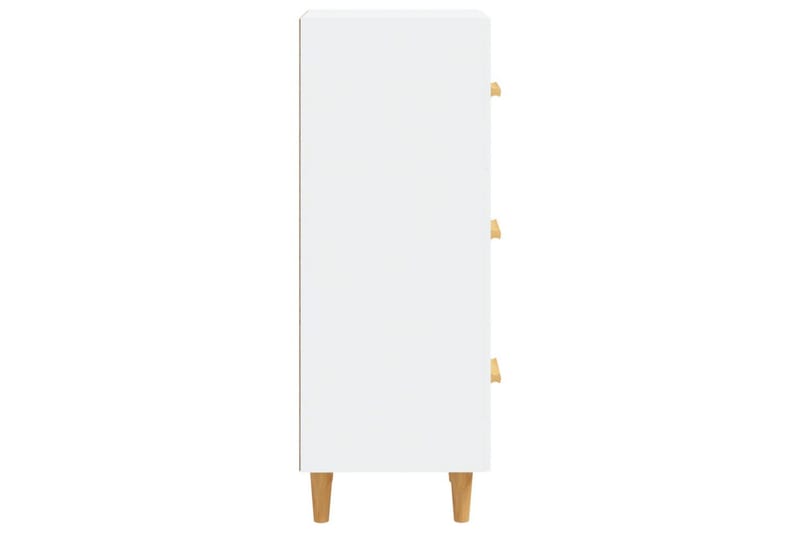 beBasic Skänk vit 34,5x34x90 cm konstruerat trä - White - Förvaring - Förvaringsmöbler - Sideboard & skänk