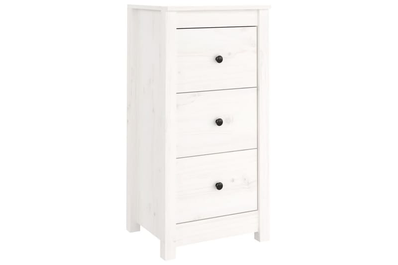 beBasic Skänk vit 40x35x80 cm massiv furu - White - Förvaring - Förvaringsmöbler - Sideboard & skänk