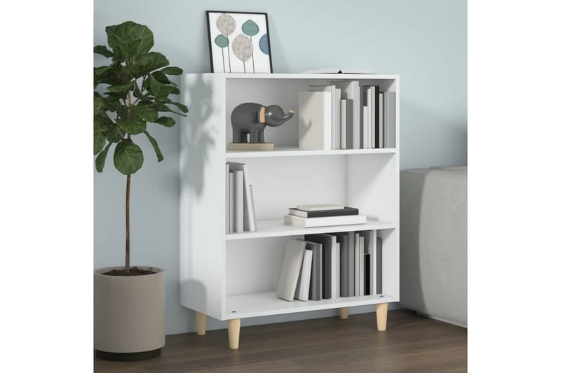 beBasic Skänk vit 69,5x32,5x90 cm konstruerat trä - White - Sideboard & skänk