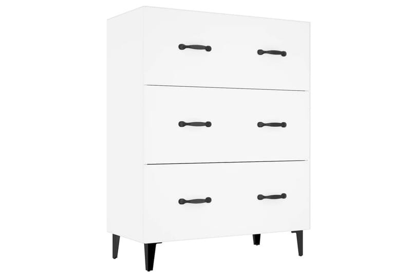 beBasic Skänk vit 69,5x34x90 cm konstruerat trä - White - Sideboard & skänk