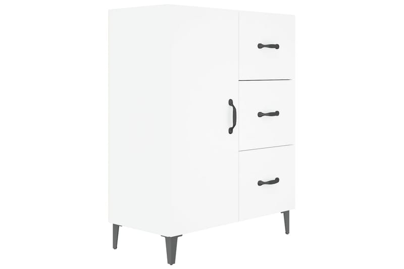 beBasic Skänk vit 69,5x34x90 cm konstruerat trä - White - Sideboard & skänk