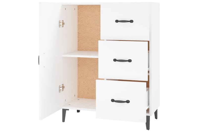 beBasic Skänk vit 69,5x34x90 cm konstruerat trä - White - Förvaring - Förvaringsmöbler - Sideboard & skänk