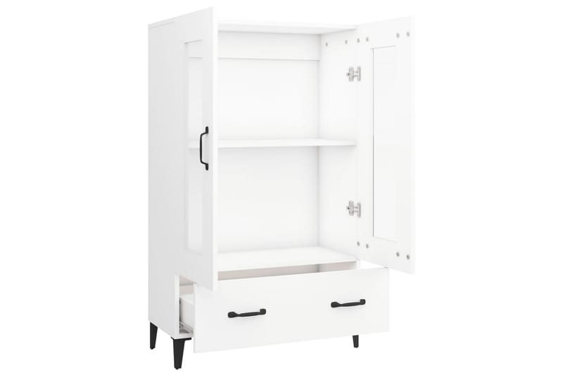 beBasic Skänk vit 70x31x115 cm konstruerat trä - White - Förvaring - Förvaringsmöbler - Sideboard & skänk