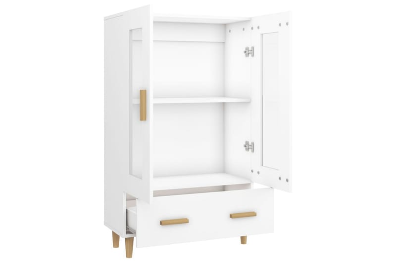 beBasic Skänk vit 70x31x115 cm konstruerat trä - White - Förvaring - Förvaringsmöbler - Sideboard & skänk