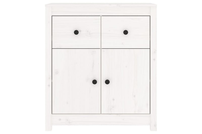 beBasic Skänk vit 70x35x80 cm massiv furu - White - Förvaring - Förvaringsmöbler - Sideboard & skänk