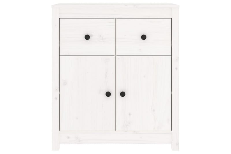 beBasic Skänk vit 70x35x80 cm massiv furu - White - Sideboard & skänk