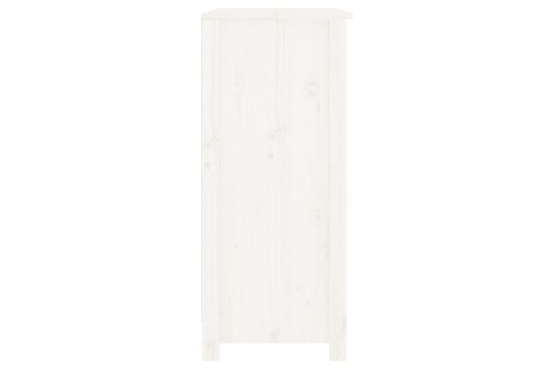 beBasic Skänk vit 70x35x80 cm massiv furu - White - Sideboard & skänk