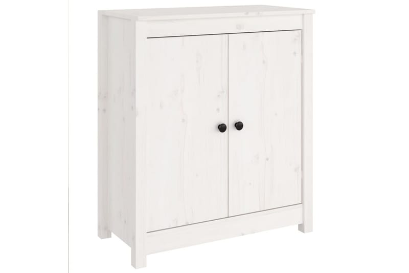 beBasic Skänk vit 70x35x80 cm massiv furu - White - Sideboard & skänk