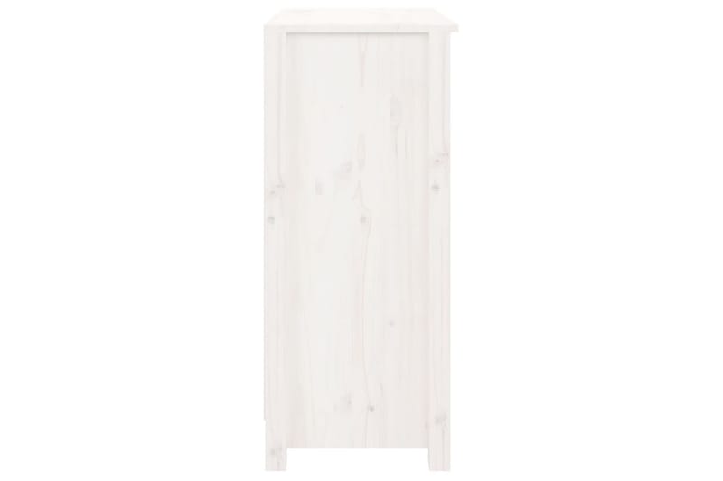 beBasic Skänk vit 70x35x80 cm massiv furu - White - Sideboard & skänk