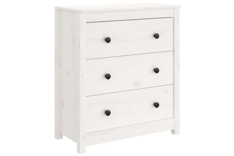 beBasic Skänk vit 70x35x80 cm massiv furu - White - Förvaring - Förvaringsmöbler - Sideboard & skänk