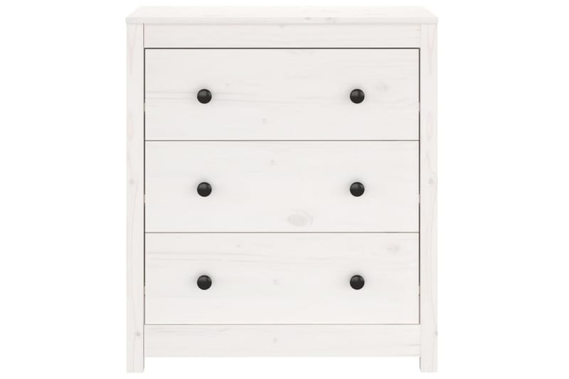 beBasic Skänk vit 70x35x80 cm massiv furu - White - Förvaring - Förvaringsmöbler - Sideboard & skänk