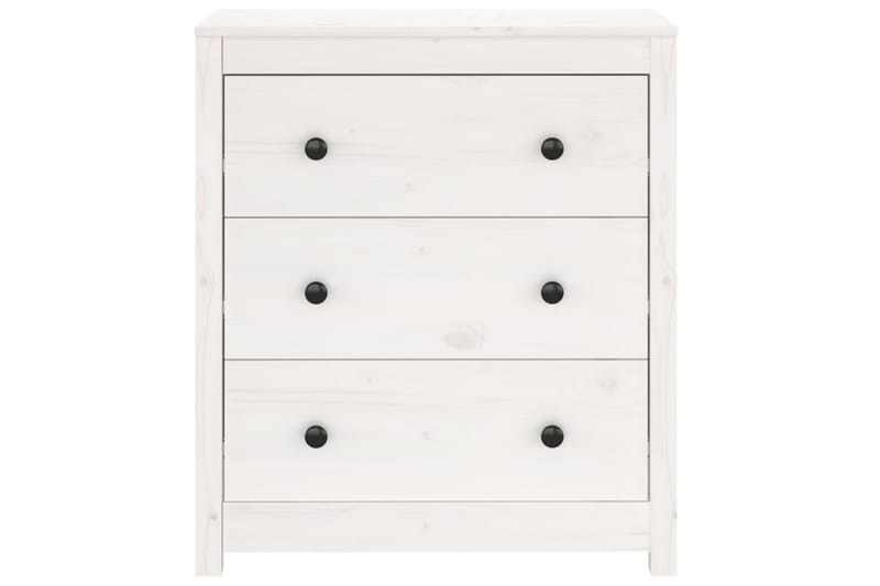 beBasic Skänk vit 70x35x80 cm massiv furu - White - Sideboard & skänk