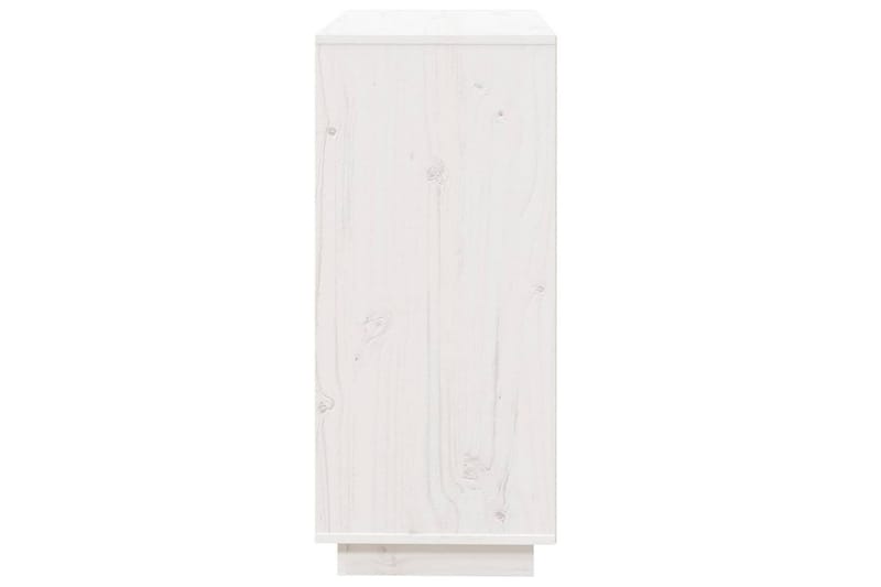 beBasic Skänk vit 74x35x80 cm massiv furu - White - Sideboard & skänk