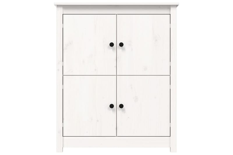 beBasic Skänk vit 83x41,5x100 cm massiv furu - White - Sideboard & skänk