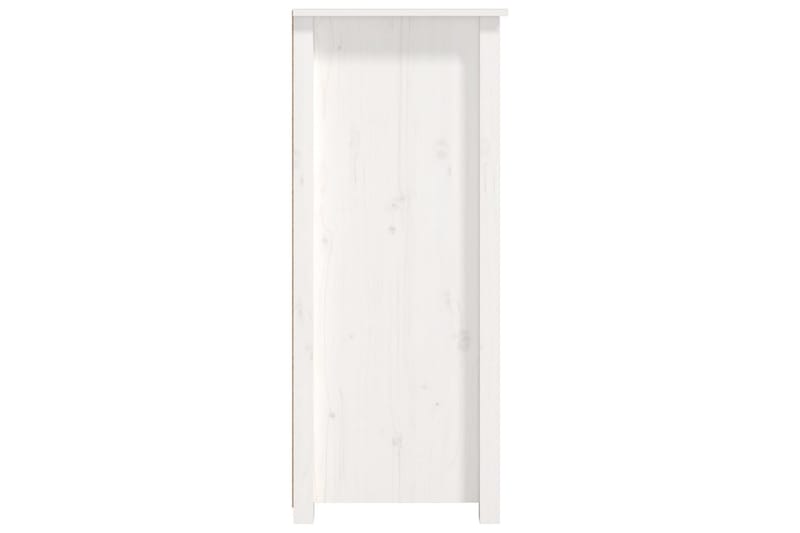 beBasic Skänk vit 83x41,5x100 cm massiv furu - White - Sideboard & skänk