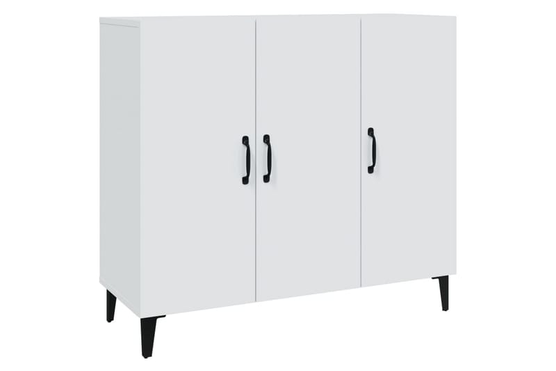 beBasic Skänk vit 90x34x80 cm konstruerat trä - White - Förvaring - Förvaringsmöbler - Sideboard & skänk