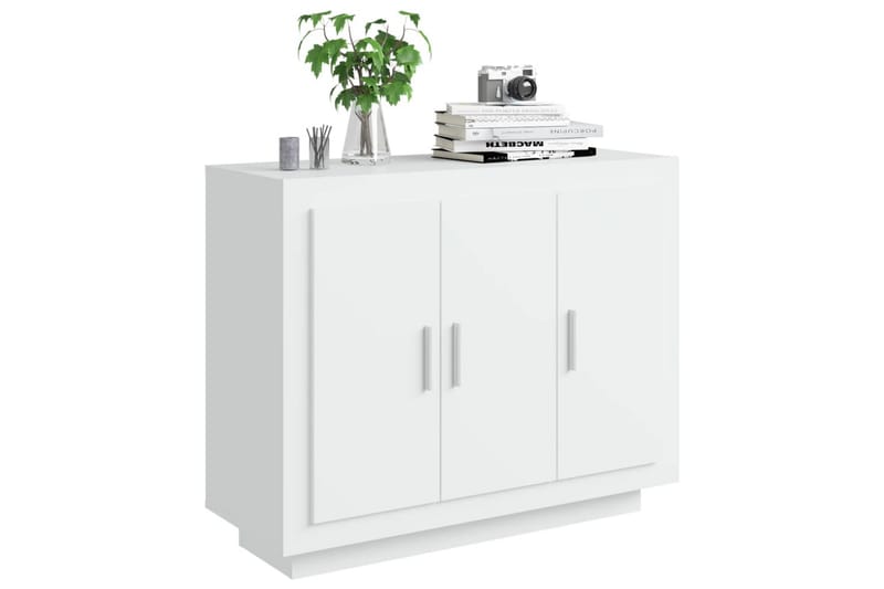 beBasic Skänk vit 92x35x75 cm konstruerat trä - White - Sideboard & skänk