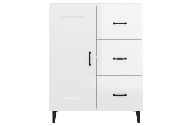 beBasic Skänk vit högglans 69,5x34x90 cm konstruerat trä - White - Sideboard & skänk