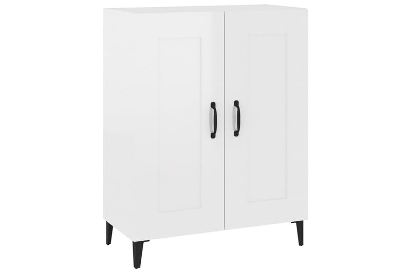 beBasic Skänk vit högglans 69,5x34x90 cm konstruerat trä - White - Sideboard & skänk