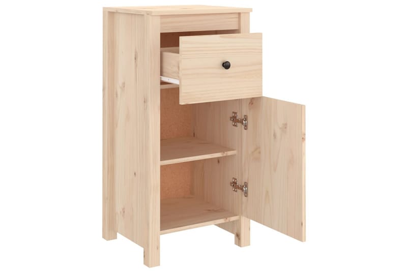 beBasic Skänkar 2 st 40x35x80 cm massiv furu - Brown - Förvaring - Förvaringsmöbler - Sideboard & skänk
