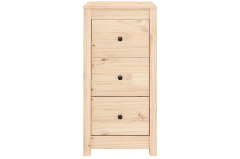 beBasic Skänkar 2 st 40x35x80 cm massiv furu - Brown - Förvaring - Förvaringsmöbler - Sideboard & skänk
