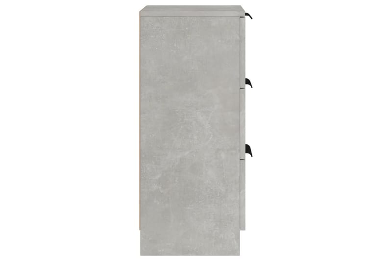 beBasic Skänkar 2 st betonggrå 30x30x70 cm konstruerat trä - Grey - Förvaring - Förvaringsmöbler - Sideboard & skänk