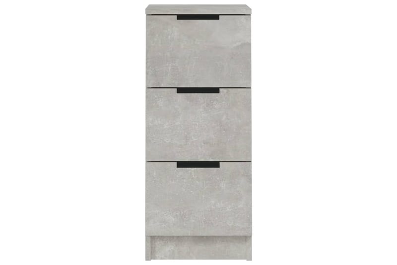 beBasic Skänkar 2 st betonggrå 30x30x70 cm konstruerat trä - Grey - Förvaring - Förvaringsmöbler - Sideboard & skänk