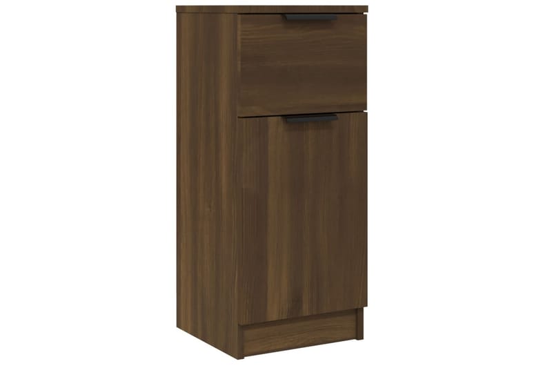 beBasic Skänkar 2 st brun ek 30x30x70 cm konstruerat trä - Brown - Förvaring - Förvaringsmöbler - Sideboard & skänk