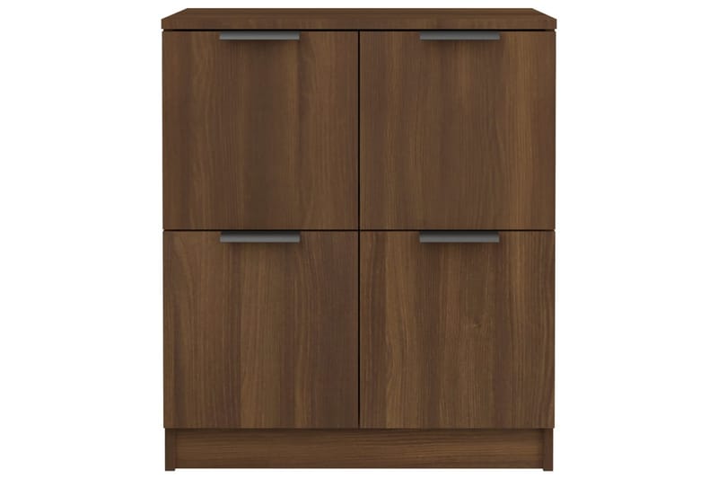 beBasic Skänkar 2 st brun ek 60x30x70 cm konstruerat trä - Brown - Förvaring - Förvaringsmöbler - Sideboard & skänk