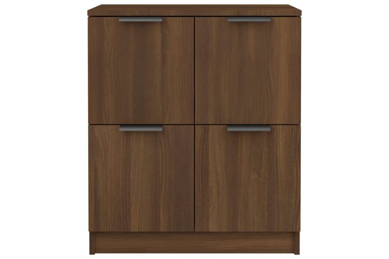 beBasic Skänkar 2 st brun ek 60x30x70 cm konstruerat trä - Brown - Sideboard & skänk