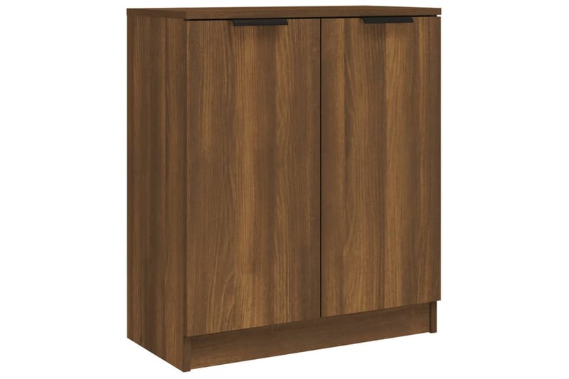 beBasic Skänkar 2 st brun ek 60x30x70 cm konstruerat trä - Brown - Förvaring - Förvaringsmöbler - Sideboard & skänk