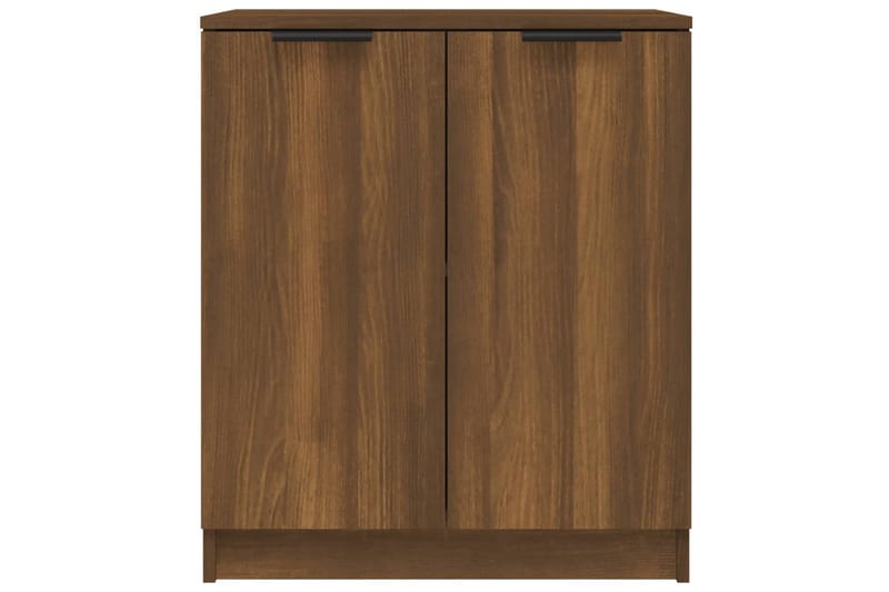 beBasic Skänkar 2 st brun ek 60x30x70 cm konstruerat trä - Brown - Förvaring - Förvaringsmöbler - Sideboard & skänk