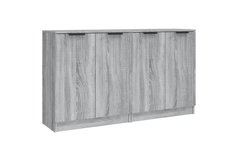 beBasic Skänkar 2 st grå sonoma 60x30x70 cm konstruerat trä - Grey - Förvaring - Förvaringsmöbler - Sideboard & skänk