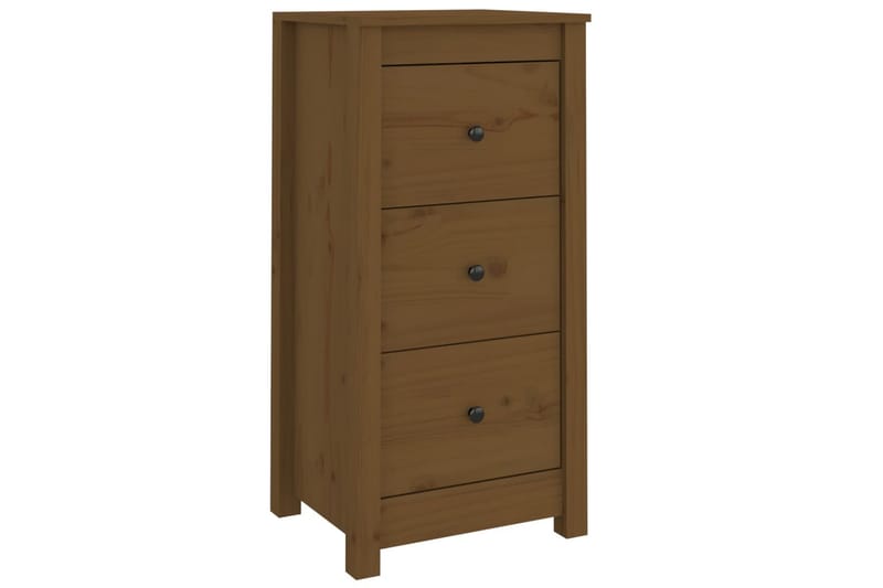 beBasic Skänkar 2 st honungsbrun 40x35x80 cm massiv furu - Brown - Förvaring - Förvaringsmöbler - Sideboard & skänk