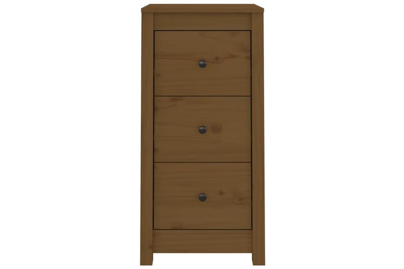 beBasic Skänkar 2 st honungsbrun 40x35x80 cm massiv furu - Brown - Förvaring - Förvaringsmöbler - Sideboard & skänk