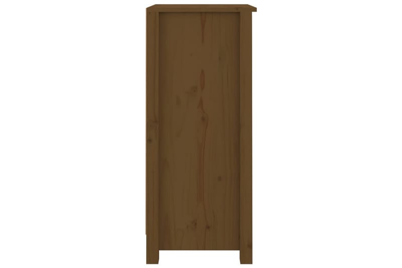 beBasic Skänkar 2 st honungsbrun 40x35x80 cm massiv furu - Brown - Sideboard & skänk