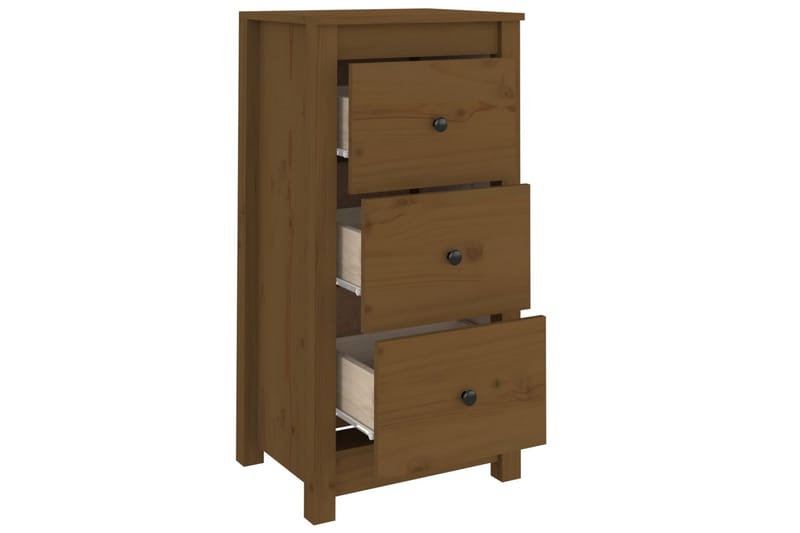 beBasic Skänkar 2 st honungsbrun 40x35x80 cm massiv furu - Brown - Förvaring - Förvaringsmöbler - Sideboard & skänk