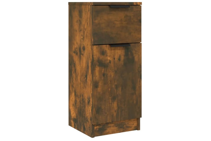 beBasic Skänkar 2 st rökfärgad ek 30x30x70 cm konstruerat trä - Brown - Förvaring - Förvaringsmöbler - Sideboard & skänk