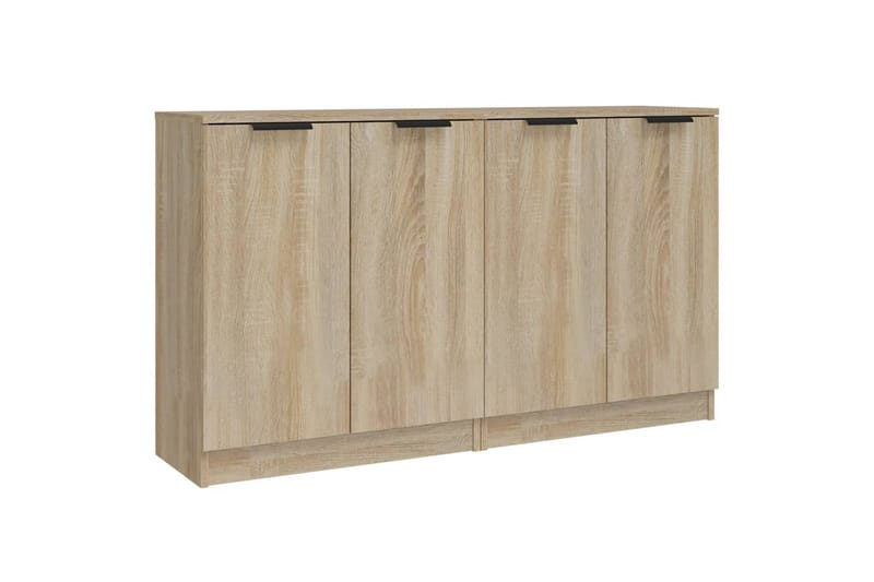 beBasic Skänkar 2 st sonoma-ek 60x30x70 cm konstruerat trä - Brown - Förvaring - Förvaringsmöbler - Sideboard & skänk