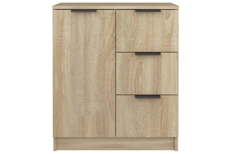 beBasic Skänkar 2 st sonoma-ek 60x30x70 cm konstruerat trä - Brown - Förvaring - Förvaringsmöbler - Sideboard & skänk