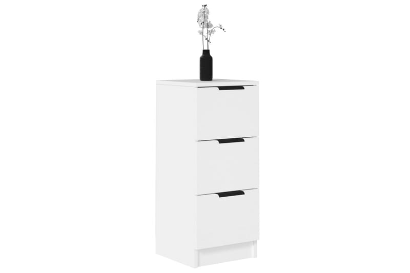 beBasic Skänkar 2 st vit 30x30x70 cm konstruerat trä - White - Sideboard & skänk