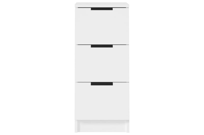 beBasic Skänkar 2 st vit 30x30x70 cm konstruerat trä - White - Sideboard & skänk