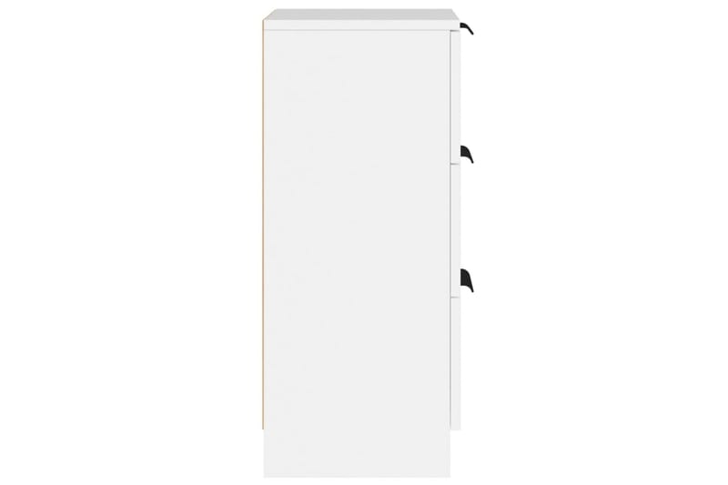 beBasic Skänkar 2 st vit 30x30x70 cm konstruerat trä - White - Förvaring - Förvaringsmöbler - Sideboard & skänk