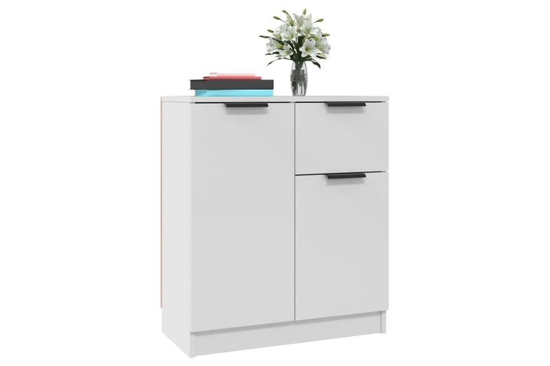 beBasic Skänkar 2 st vit 60x30x70 cm konstruerat trä - White - Sideboard & skänk