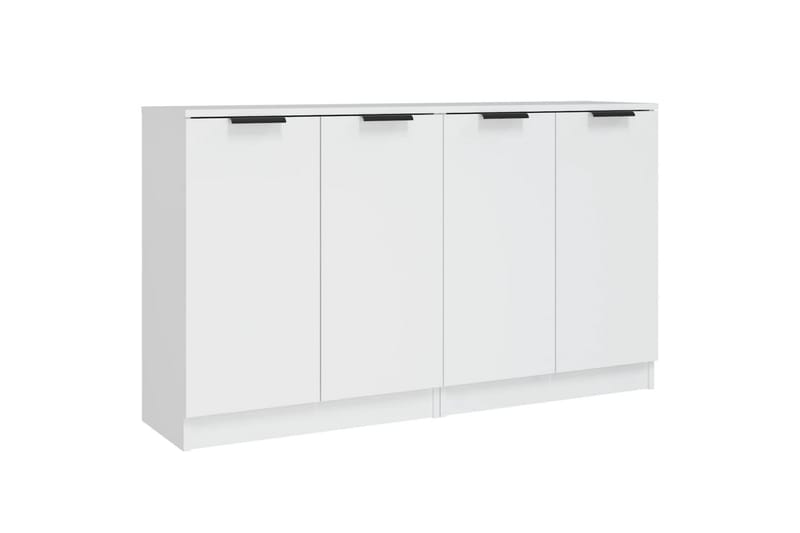 beBasic Skänkar 2 st vit 60x30x70 cm konstruerat trä - White - Sideboard & skänk